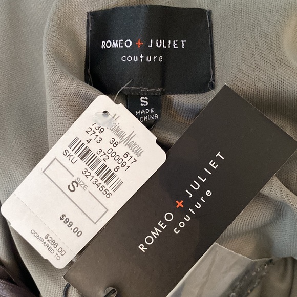 Romeo and Juliet couture beaded gray gown - Picture 3 of 3